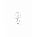 Lucide LED lamp pear A60 E27 5W 600lm 2700K 360° CRI >80