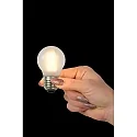 Lucide LED Leuchtmittel Tropfenform G45, Ø 4,5 cm, E27, 1x4W, 2700K, dimmbar, matt