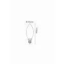 Lucide filament lamp candle C35 E14 4W 400lm 2700K 360° CRI >80