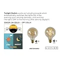 Lucide filament lamp globe G95 E27 4W 300lm 2200K 360° CRI >80