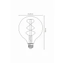Lucide filament lamp globe G125 E27 5W 380lm 2200K 360° CRI >80