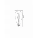 Lucide filament lamp ST64 E27 4,9W 380lm 2200K 360° CRI >80