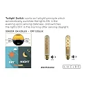 Lucide LED Outdoor Filamentlampe T32 TWILIGHT SENSOR, Ø 3 cm, E27, 1x4W 2200K, Amber