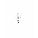 Lucide filament lamp drop P45 E14 3W 165lm 2200K 360° CRI >80