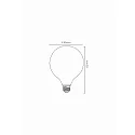 Lucide filament lamp globe E27 5W 500lm 2700K 360° CRI >80