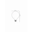 Lucide filament lamp globe E27 8W 1080lm 2700K 360° CRI >80 dimmable