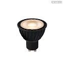 MR16 LED Lampe Ø 5 cm LED GU10 1x5W 2700K Tag-/ Nacht-Sensor schwarz
