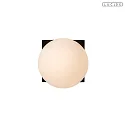 Lucide wall luminaire TASSA IP20, opal, black dimmable