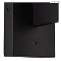 Lucide wall luminaire FINAN IP20, black 