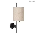 Lucide Wandleuchte MAGIC Ø 18 cm 1x E27 IP20 Stoff/beige + USB-Anschluss