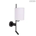 Lucide Wandleuchte MAGIC m. Lesearm Ø 18 cm 1x E27 IP20 Stoff/beige + USB-Anschluss