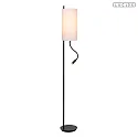 Lucide Stehleuchte MAGIC m. Lesearm Ø 24 cm 1x E27 IP20 Stoff/beige