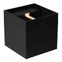 Lucide LED Bad-Wandstrahler AXI, IP54, eckig, Up/Down (Winkel verstellbar), 2x 7W 2700K 2x 320lm, schaltbar, Metall, schwarz