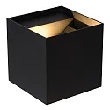 Lucide LED Bad-Wandstrahler AXI, IP54, eckig, Up/Down (Winkel verstellbar), 2x 7W 2700K 2x 320lm, schaltbar, Metall, schwarz