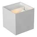 Lucide LED Bad-Wandstrahler AXI, IP54, eckig, Up/Down (Winkel verstellbar), 2x 7W 2700K 2x 320lm, schaltbar, Metall, weiß