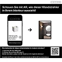 Lucide LED Bad-Wandstrahler AXI, IP54, eckig, Up/Down (Winkel verstellbar), 2x 7W 2700K 2x 320lm, schaltbar, Metall, weiß