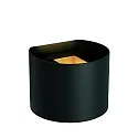 LED Bad-Wandstrahler AXI, IP54, halbrund, Up/Down (Winkel verstellbar), 2x 7W 2700K 2x 320lm, schaltbar, Metall, schwarz