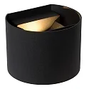 LED Bad-Wandstrahler AXI, IP54, halbrund, Up/Down (Winkel verstellbar), 2x 7W 2700K 2x 320lm, schaltbar, Metall, schwarz