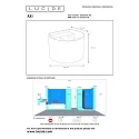 LED Bad-Wandstrahler AXI, IP54, halbrund, Up/Down (Winkel verstellbar), 2x 7W 2700K 2x 320lm, schaltbar, Metall, schwarz