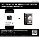 LED Bad-Wandstrahler AXI, IP54, halbrund, Up/Down (Winkel verstellbar), 2x 7W 2700K 2x 320lm, schaltbar, Metall, schwarz