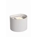 LED Bad-Wandstrahler AXI, IP54, halbrund, Up/Down (Winkel verstellbar), 2x 7W 2700K 2x 320lm, schaltbar, Metall, weiß