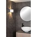 Lucide wall luminaire AXI LED up / down, half round, adjustable, switchable IP54, white matt 