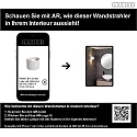 Lucide wall luminaire AXI LED up / down, half round, adjustable, switchable IP54, white matt 