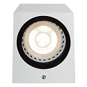 Lucide Outdoor Wandstrahler ZARO, 2xGU10, IP44, eckig, weiß