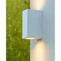 Lucide Outdoor Wandstrahler ZARO, 2xGU10, IP44, eckig, weiß