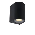 spot ZARO half round GU10 IP44, black