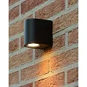 Lucide spot ZARO half round GU10 IP44, black