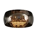 ceiling luminaire PEARL 5 flames, round G9 IP20, chrome, smoky colour