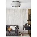 Lucide ceiling luminaire PEARL 6 flames, round G9 IP20, chrome, smoky colour