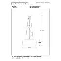 Lucide pendant luminaire PEARL 5 flames, round G9 IP20, chrome, smoky colour