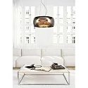 Lucide pendant luminaire PEARL 6 flames, round G9 IP20, chrome, smoky colour