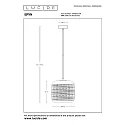Lucide pendant luminaire ERYN round E27 IP20, chrome, gold