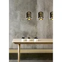 Lucide pendant luminaire ERYN 3 flames, round E27 IP20, chrome, gold