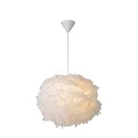 pendant luminaire GOOSY SOFT round E27 IP20, white