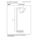 Lucide floor lamp CONA swivelling, rotatable, tiltable E27 IP20, wood, white 