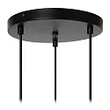 Lucide pendant luminaire MIKAELA 3 flames E14 IP20, black dimmable