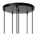 Lucide pendant luminaire MIKAELA 6 flames E14 IP20, black dimmable