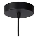 Lucide pendant luminaire LIONEL cylindrical E27 IP20, black