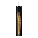 Lucide pendant luminaire LIONEL cylindrical E27 IP20, black