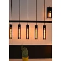 Lucide pendant luminaire LIONEL 5 flames, cylindrical E27 IP20, black