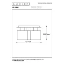 Lucide ceiling luminaire FUDRAL 3 flames, round E27 IP20, gold matt, brass, black