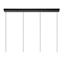 Lucide pendant luminaire LORENZ LED 4 flames IP20, black dimmable