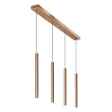 Lucide pendant luminaire LORENZ LED 4 flames IP20, rust dimmable
