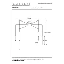Lucide pendant luminaire LORENZ LED 6 flames IP20, black dimmable