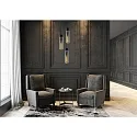 Lucide pendant luminaire ORLANDO 3 flames, cylindrical E27 IP20, smoky colour, black