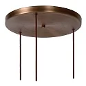 Lucide pendant luminaire TOLEDO 3 flames, round, cylindrical E27 IP20, amber, copper